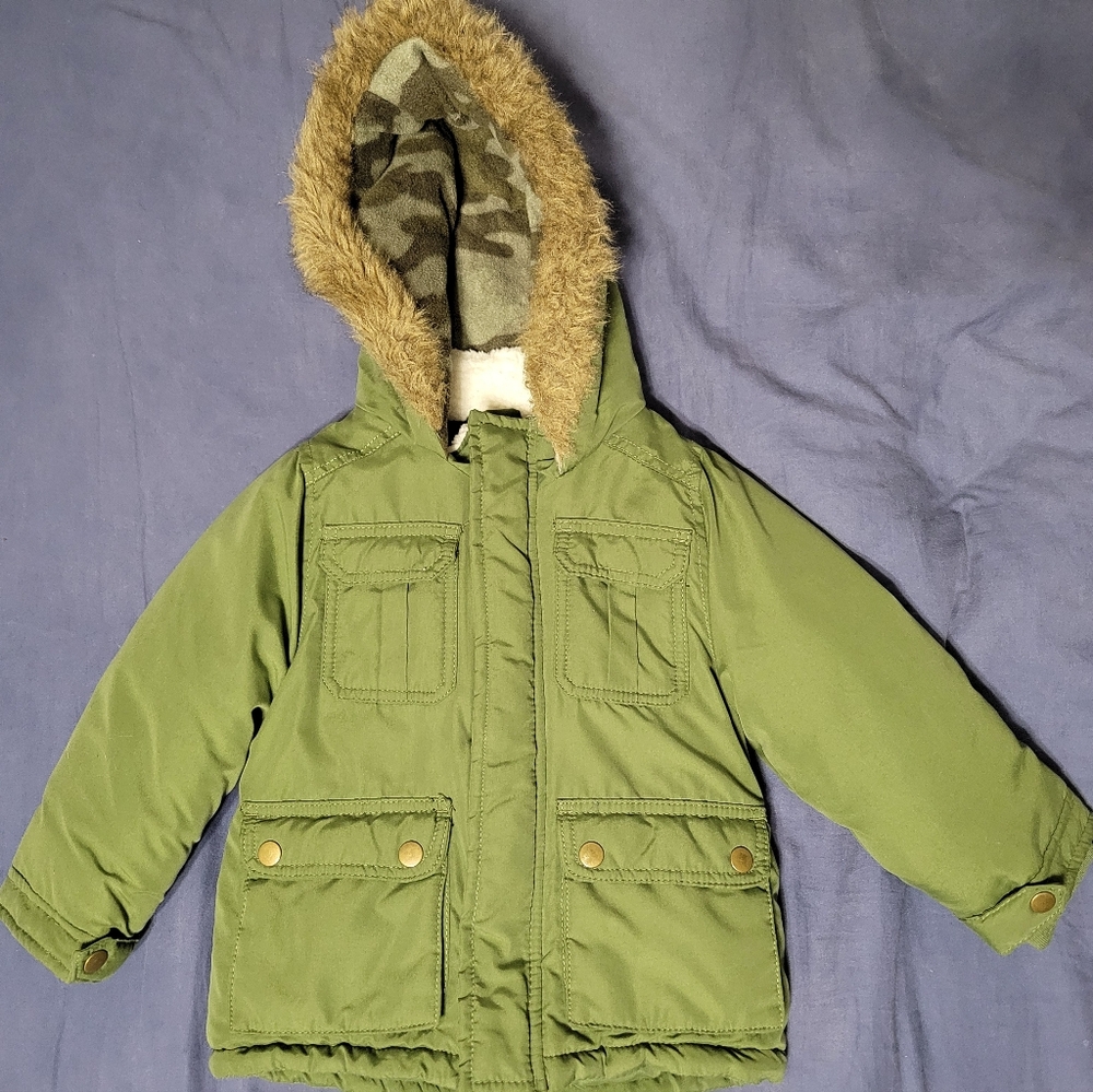 Boy 3T carters green Jacket